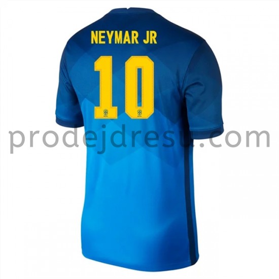 Brazílie Dresy Fotbal Neymar JR 10 Venkovní 2020-2021 Krátký Rukáv