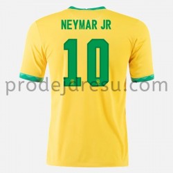 Brazílie Dresy Fotbal Neymar JR 10 Domácí 2020-2021 Krátký Rukáv