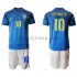Brazílie Dresy Fotbal Neymar JR 10 Dětský Venkovní 2020-2021 Krátký Rukáv