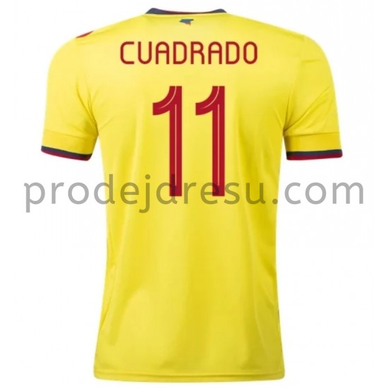 Kolumbie Dresy Fotbal Cuadrado 11 Domácí 2020-2021 Krátký Rukáv