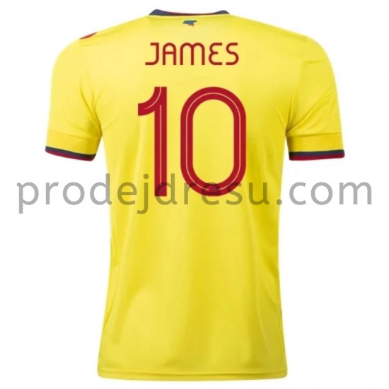 Kolumbie Dresy Fotbal James 10 Domácí 2020-2021 Krátký Rukáv