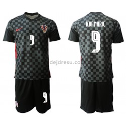 Chorvatsko Dresy Fotbal Andrej Kramaric 9 Dětský Venkovní ME 2020 Krátký Rukáv