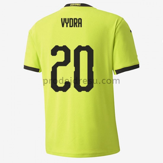 Česko Dresy Fotbal Matej Vydra 20 Venkovní ME 2020 Krátký Rukáv