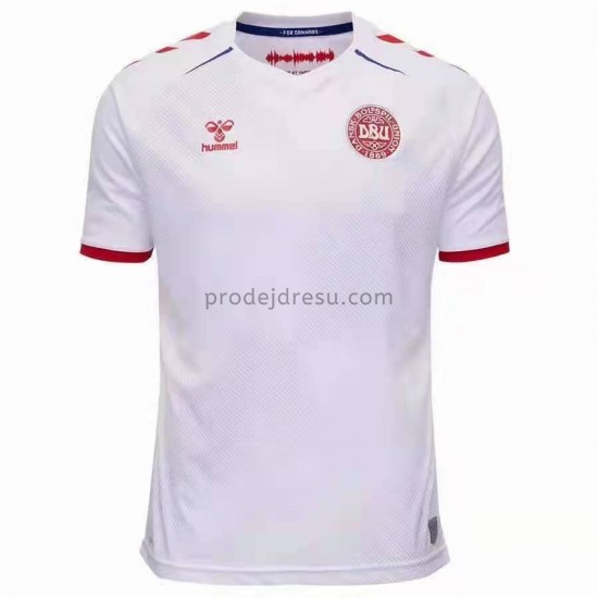 Dánsko Dresy Fotbal Venkovní ME 2020 Krátký Rukáv