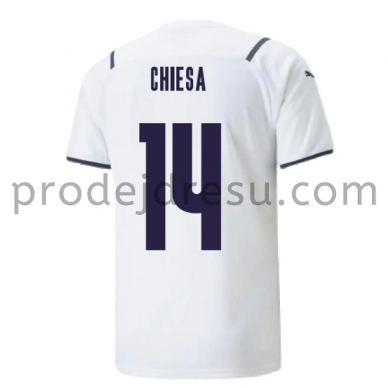 Itálie Dresy Fotbal Federico Chiesa 14 Venkovní 2021-2022 Krátký Rukáv