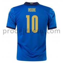 Itálie Dresy Fotbal Insigne 10 Domácí ME 2020 Krátký Rukáv