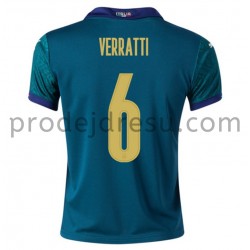 Itálie Dresy Fotbal Verratti 6 Alternativní ME 2020 Krátký Rukáv