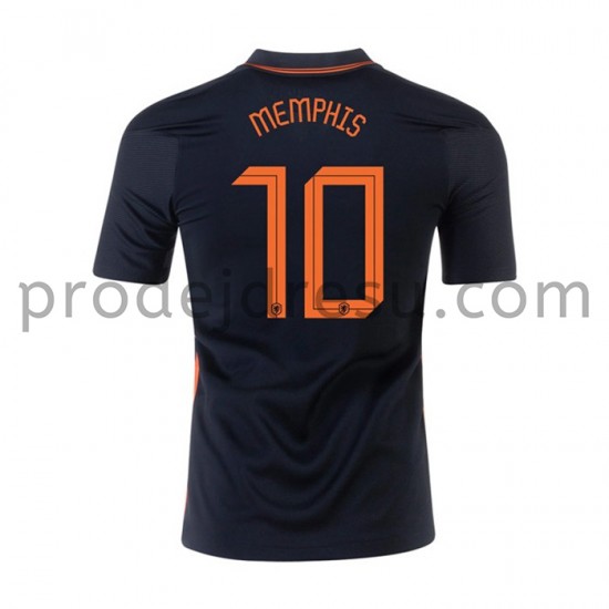 Nizozemsko Dresy Fotbal MEMPHIS 10 Venkovní ME 2020 Krátký Rukáv