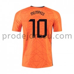 Nizozemsko Dresy Fotbal MEMPHIS 10 Domácí ME 2020 Krátký Rukáv
