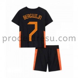 Nizozemsko Dresy Fotbal Steven Bergwijn 7 Dětský Venkovní ME 2020 Krátký Rukáv