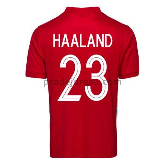 Norsko Dresy Fotbal Erling Haaland 23 Domácí 2020-2021 Krátký Rukáv