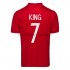 Norsko Dresy Fotbal Joshua King 7 Domácí 2020-2021 Krátký Rukáv