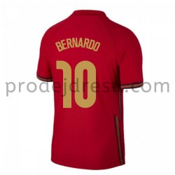Portugalsko Dresy Fotbal Bernardo Silva 10 Domácí ME 2020 Krátký Rukáv