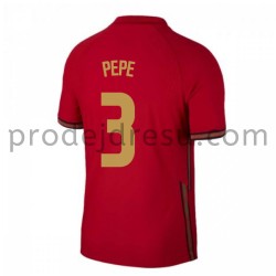 Portugalsko Dresy Fotbal Pepe 3 Domácí ME 2020 Krátký Rukáv
