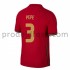 Portugalsko Dresy Fotbal Pepe 3 Domácí ME 2020 Krátký Rukáv