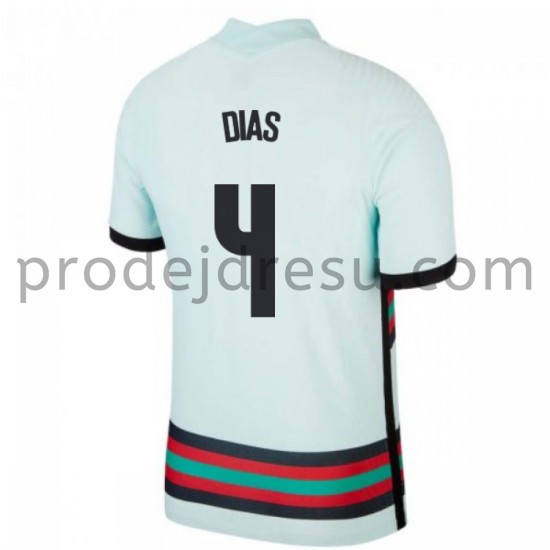 Portugalsko Dresy Fotbal Ruben Dias 4 Venkovní ME 2020 Krátký Rukáv
