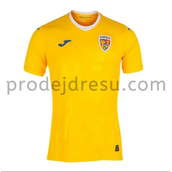 Rumunsko Dresy Fotbal Domácí 2021 Krátký Rukáv