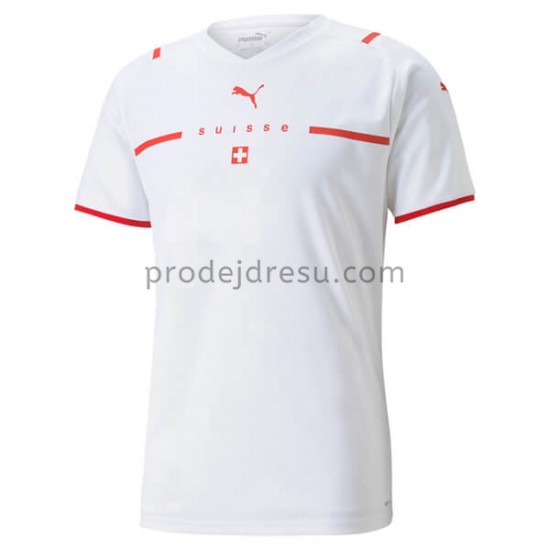 Švýcarsko Dresy Fotbal Venkovní 2021-2022 Krátký Rukáv
