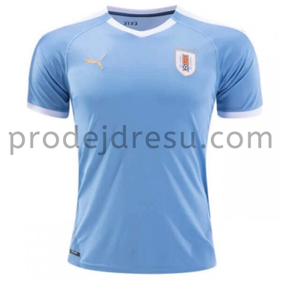 Uruguay Dresy Fotbal Domácí 2021-2022 Krátký Rukáv