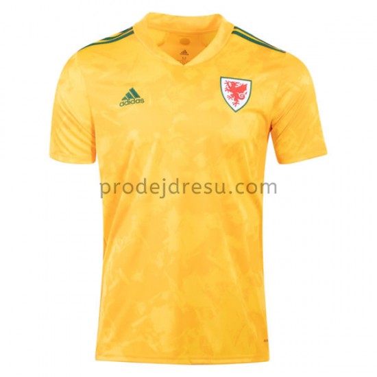 Wales Dresy Fotbal Venkovní ME 2020 Krátký Rukáv