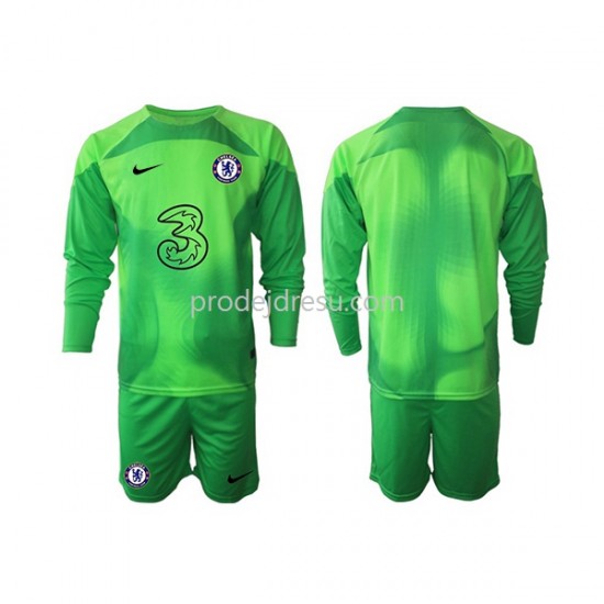 Chelsea Dresy Fotbal Brankářské Dětský Alternativní 2022-2023 Dlouhý rukáv