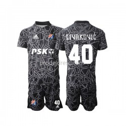 Dresy Fotbal Dinamo Zagreb Livakovic 40 Brankářské Dětský Domácí 2022-2023 Krátký rukáv