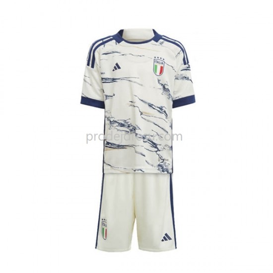 Itálie Dresy Fotbal Dětský Venkovní 2023 Krátký rukáv