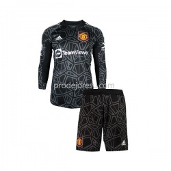 Manchester United Dresy Fotbal Brankářské Dětský Venkovní 2022-2023 Dlouhý rukáv