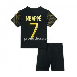 Paris Saint-Germain Dresy Fotbal Mbappé 7 Dětský Čtvrtý 2022-2023 Krátký rukáv