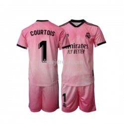Real Madrid Dresy Fotbal Thibaut Courtois 1 Brankářské Dětský Čtvrtý 2021-2022 Krátký rukáv