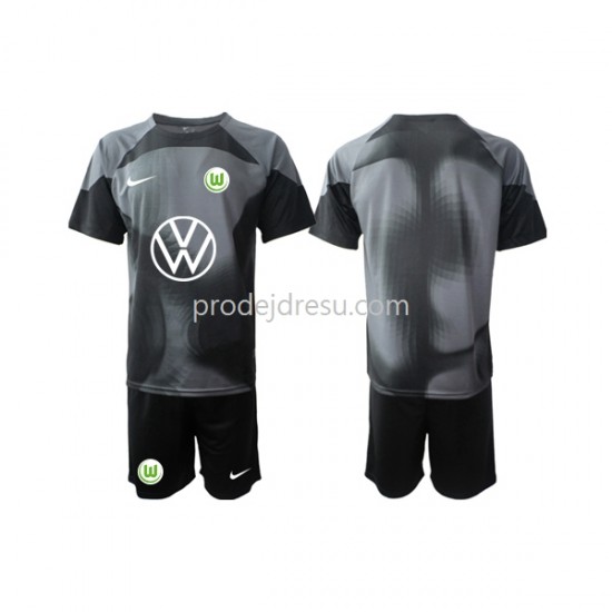 VfL Wolfsburg Dresy Fotbal Brankářské Dětský Domácí 2022-2023 Krátký rukáv