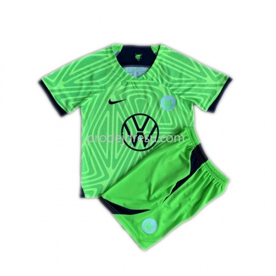 VfL Wolfsburg Dresy Fotbal Dětský Domácí 2022-2023 Krátký rukáv