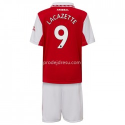 Arsenal Dresy Fotbal Lacazette 9 Dětský Domácí 2022-2023 Krátký Rukáv