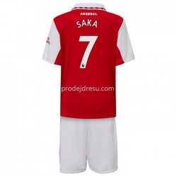 Arsenal Dresy Fotbal Saka 7 Dětský Domácí 2022-2023 Krátký Rukáv