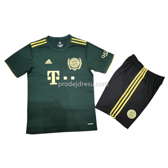Bayern Mnichov Dresy Fotbal Dětský Domácí 2021-2022 Krátký Rukáv