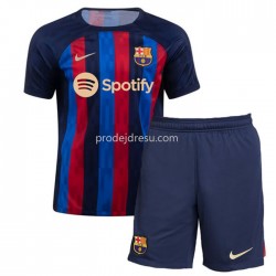 FC Barcelona Dresy Fotbal Dětský Domácí 2022-2023 Krátký Rukáv