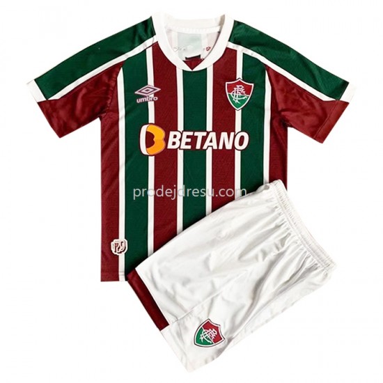 Fluminense Dresy Fotbal Dětský Domácí 2022-2023 Krátký Rukáv