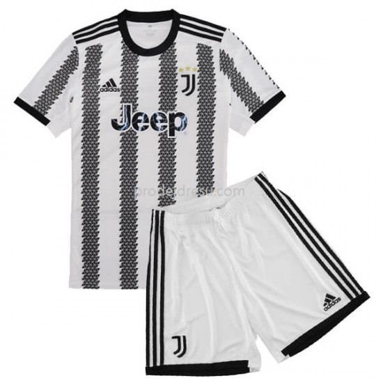 Juventus Dresy Fotbal Dětský Domácí 2022-2023 Krátký Rukáv