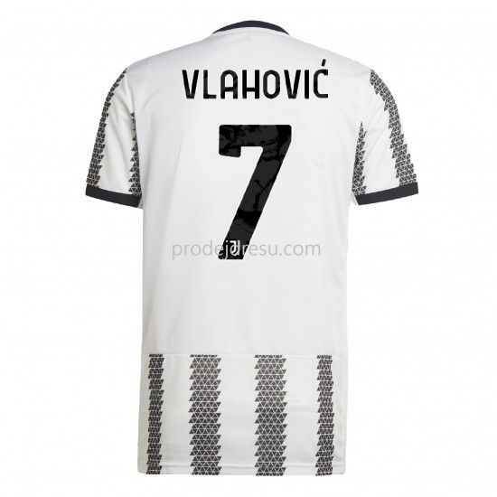Juventus Dresy Fotbal Vlahovic 7 Domácí 2022-2023 Krátký Rukáv