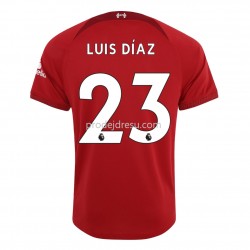 Liverpool Dresy Fotbal Diaz 23 Domácí 2022-2023 Krátký Rukáv