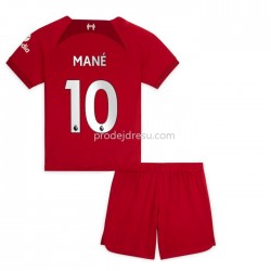 Liverpool Dresy Fotbal Mane 10 Dětský Domácí 2022-2023 Krátký Rukáv