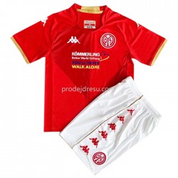 Mainz 5 Dresy Fotbal Dětský Domácí 2022-2023 Krátký Rukáv