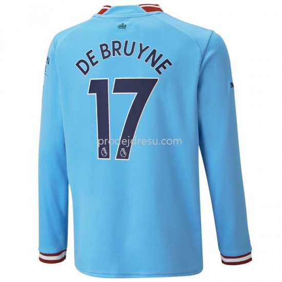 Manchester City Dresy Fotbal De Bruyne 17 Domácí 2022-2023 Dlouhý rukáv