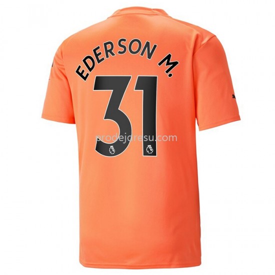 Manchester City Dresy Fotbal Ederson M. 31 Brankářské Alternativní 2022-2023 Krátký Rukáv
