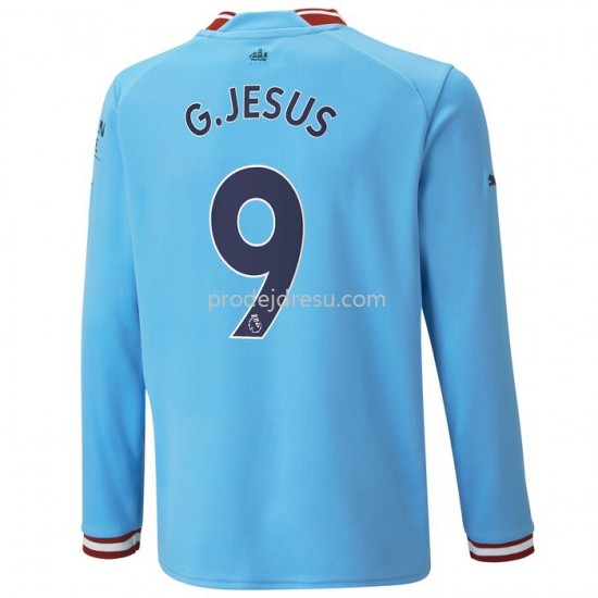 Manchester City Dresy Fotbal G.Jesus 9 Domácí 2022-2023 Dlouhý rukáv
