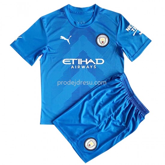 Manchester City Dresy Fotbal Dětský Venkovní 2022-2023 Krátký Rukáv
