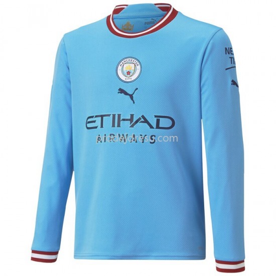 Manchester City Dresy Fotbal Domácí 2022-2023 Dlouhý rukáv