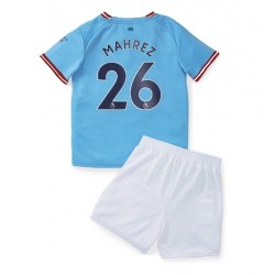 Manchester City Dresy Fotbal Mahrez 26 Dětský Domácí 2022-2023 Krátký Rukáv