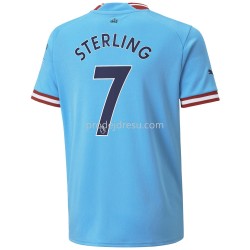 Manchester City Dresy Fotbal Sterling 7 Domácí 2022-2023 Krátký Rukáv