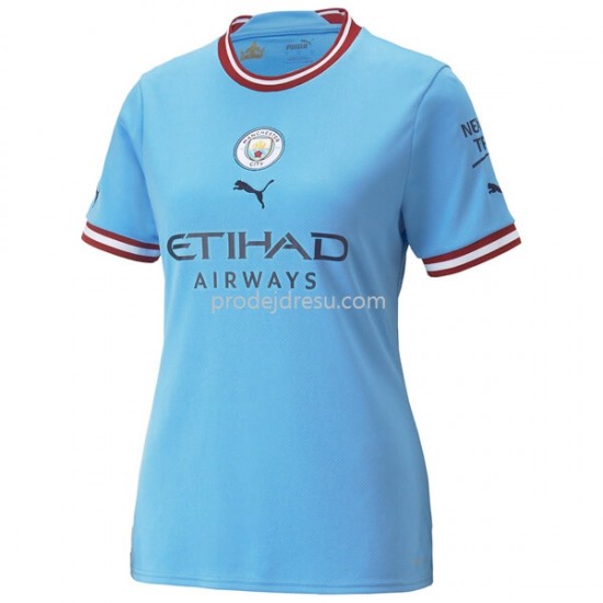 Manchester City Dresy Fotbal Žena Domácí 2022-2023 Krátký Rukáv
